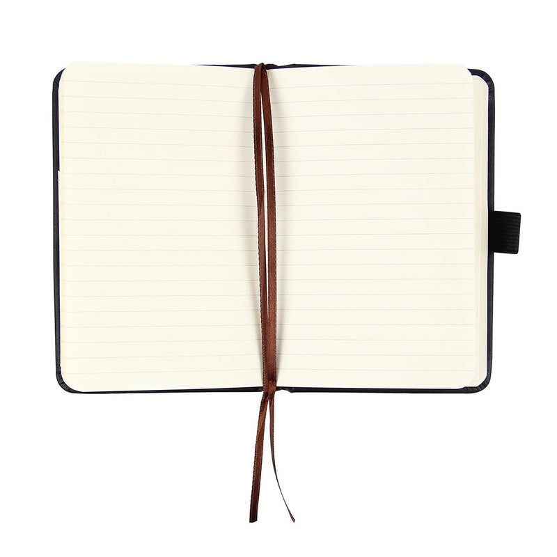 newestor (2-Pack Pocket Notebook 3.5 "" x 5.5 ""  Small Hardcover Journal with Pen Holder  Inner Pockets  100gsm Thick Ruled/Lined Paper  Black - Image 4